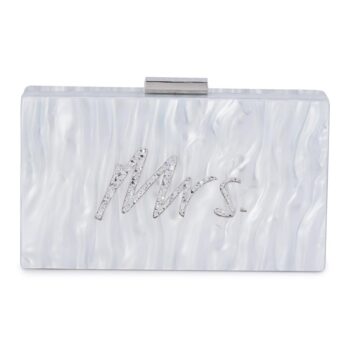 Olga Berg 'Mrs' Acrylic Clutch