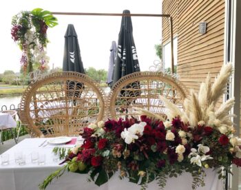 Natural Peacock Chair Wedding - On Trend Event Hire