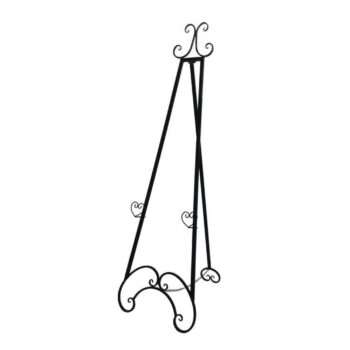 Black metal easel hire Melbourne. On Trend Event Hire