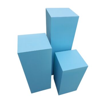 Blue Square Plinths - Image 3