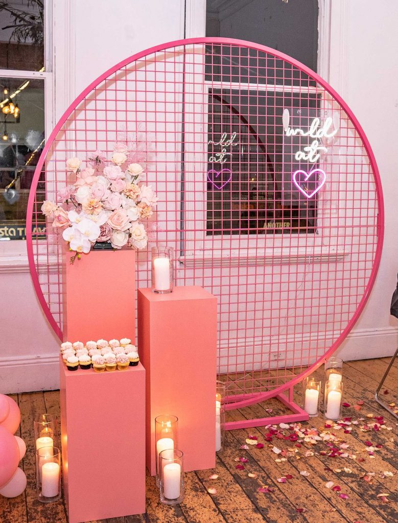 Pink Plinths - On Trend Event Hire