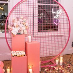 Pink Plinths - On Trend Event Hire