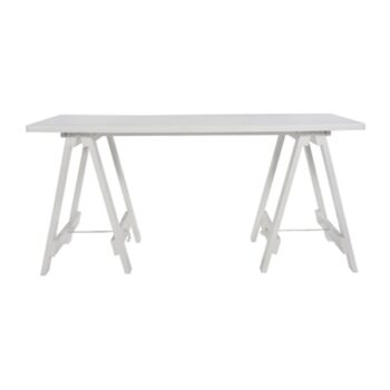 White Timber Trestle Table - On Trend Event Hire