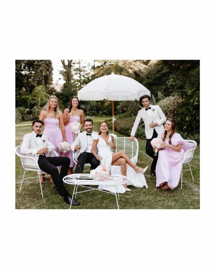 On Trend Event Hire. Fringe Umbrella. Outdoor garden wedding. Melbourne