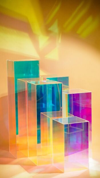 Rainbow Iridescent Plinths