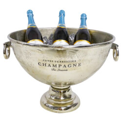 French style champagne bucket wine cooler with bottles. On Trend Event Hire