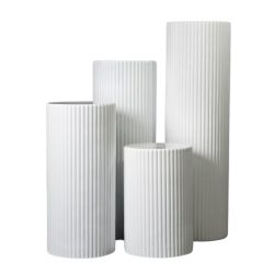 White Ripple Plinths. On Trend Event Hire Melbourne