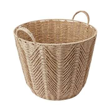 Herringbone basket side view. On Trend Event Hire