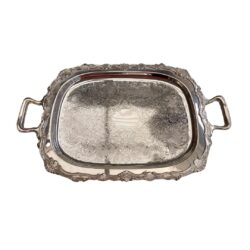 Silver Footed Tray. On Trend Event Hire