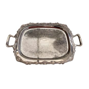 Silver Footed Tray. On Trend Event Hire