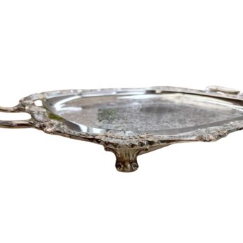 Silver Footed Tray side view