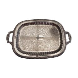 silver handle tray hire