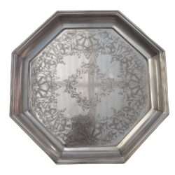 Silver Octagon Tray. Silverware Tray Hire Melbourne